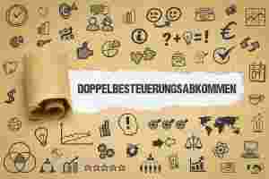 Schriftzug Doppelbesteuerungsabkommen